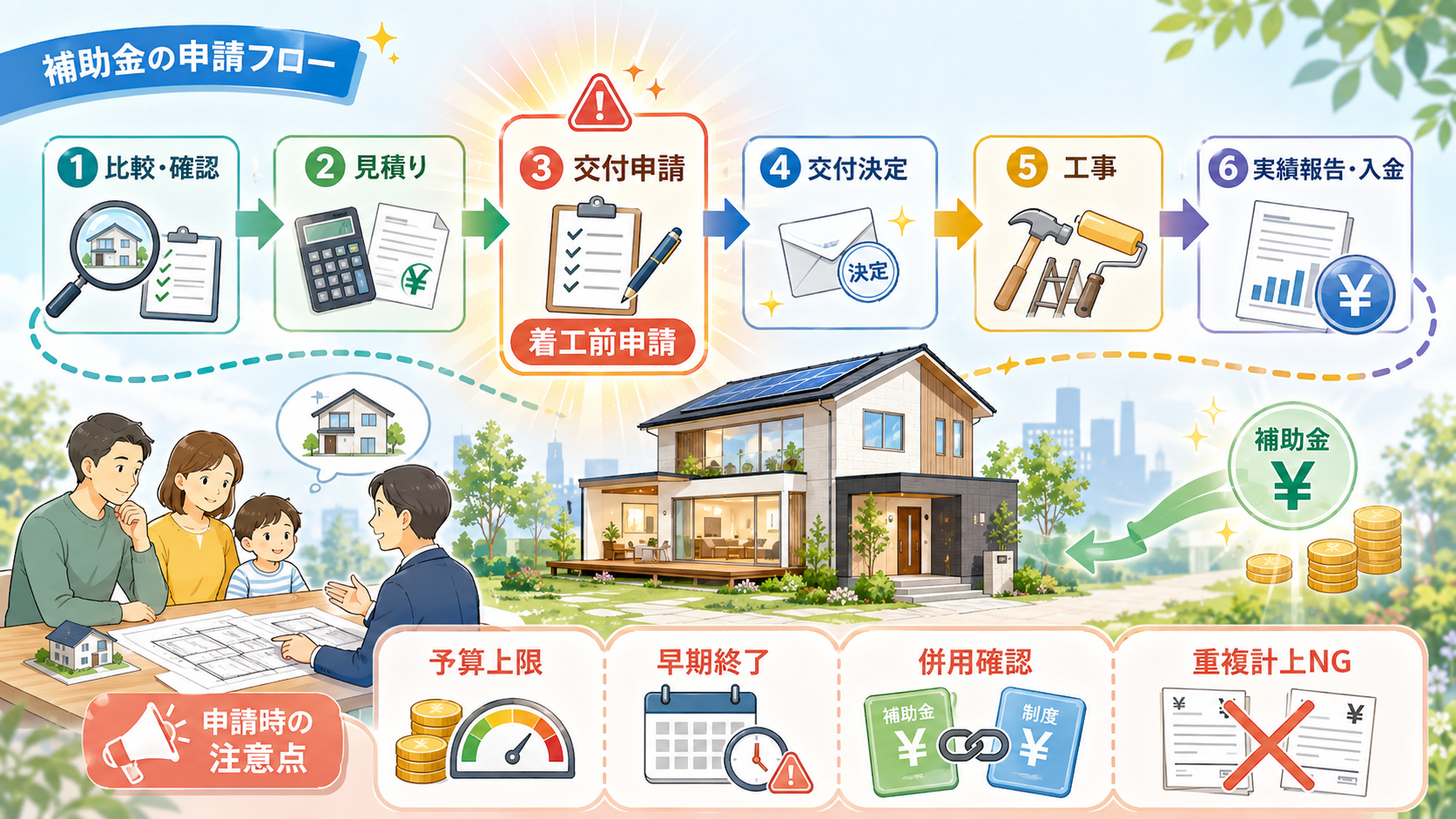 住宅リフォーム補助金まとめ|国+自治体の併用と一覧の解説図解2