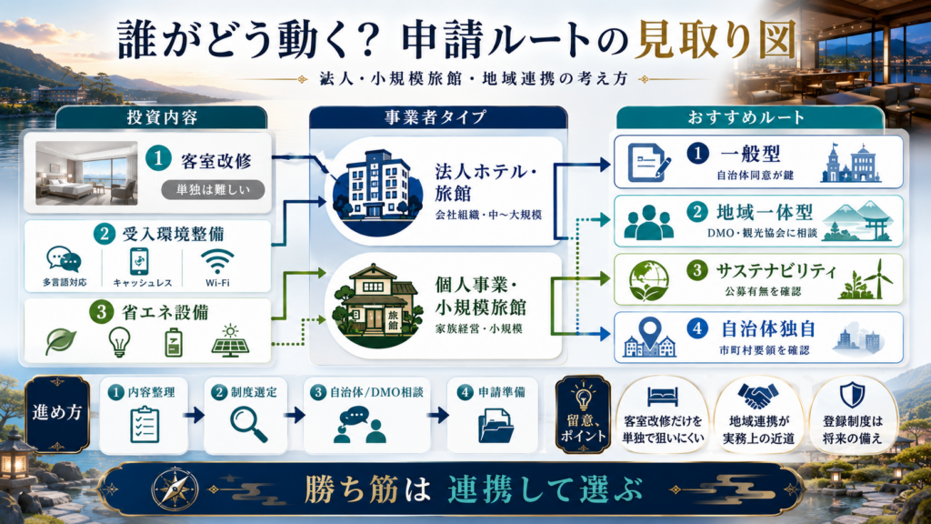 宿泊施設の高付加価値化・インバウンド対応補助金の解説図解2