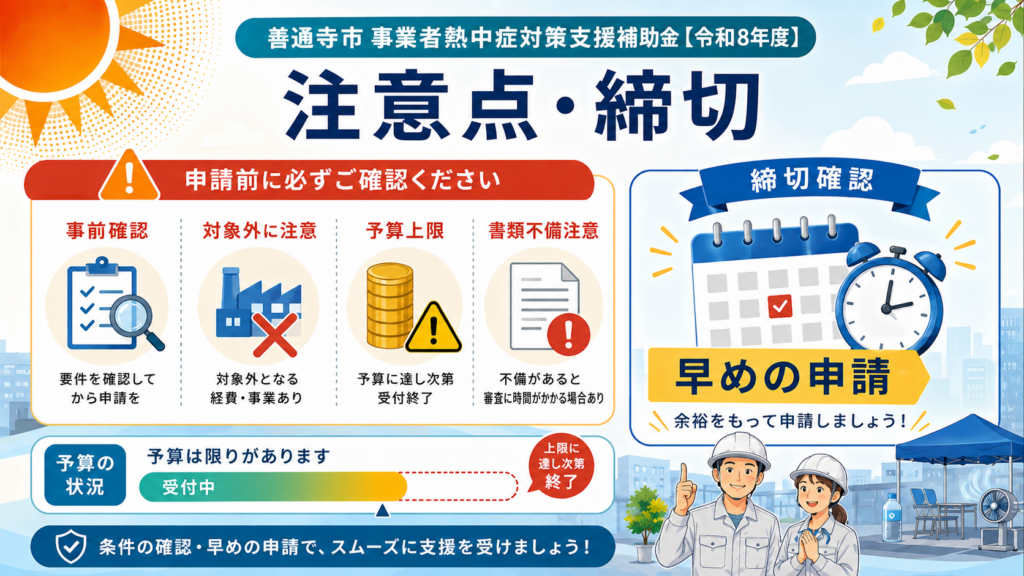 善通寺市 事業者熱中症対策支援補助金最大10万円の解説図解5