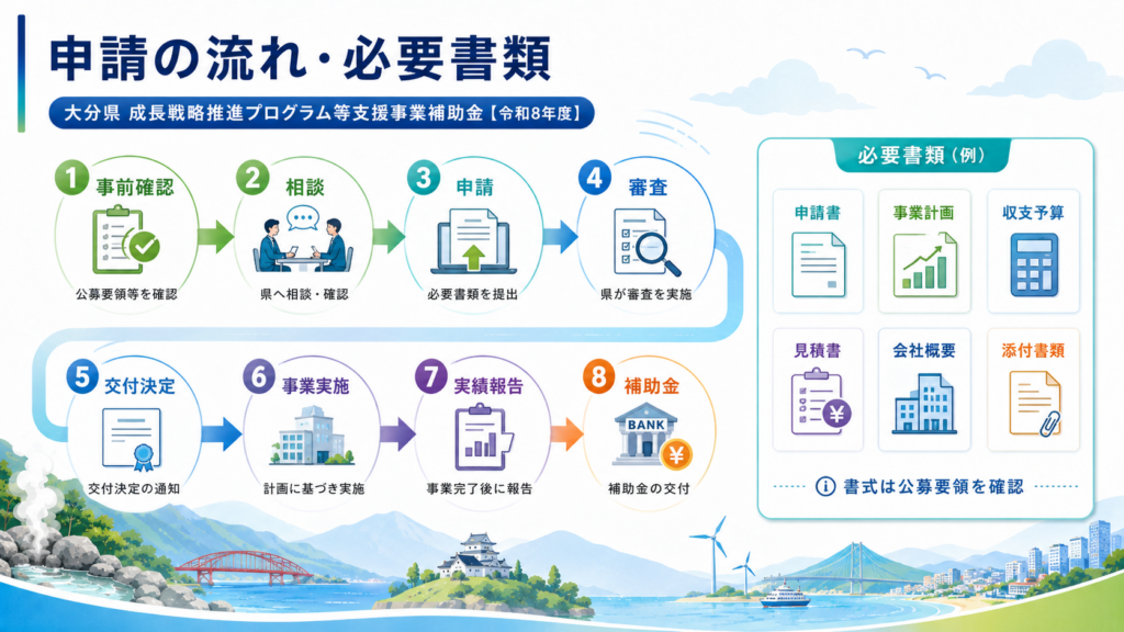 大分県 成長戦略推進プログラム等支援事業補助金最大120万円・申請方法の解説図解4