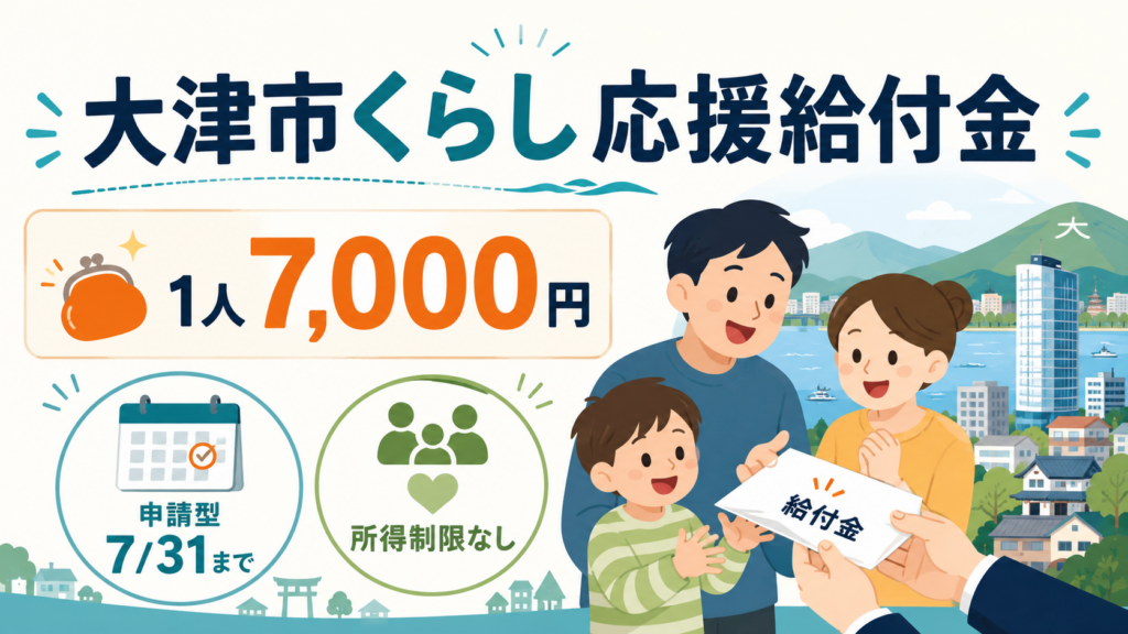 大津市くらし応援給付金7,000円｜対象と申請期限7/31の解説図解1