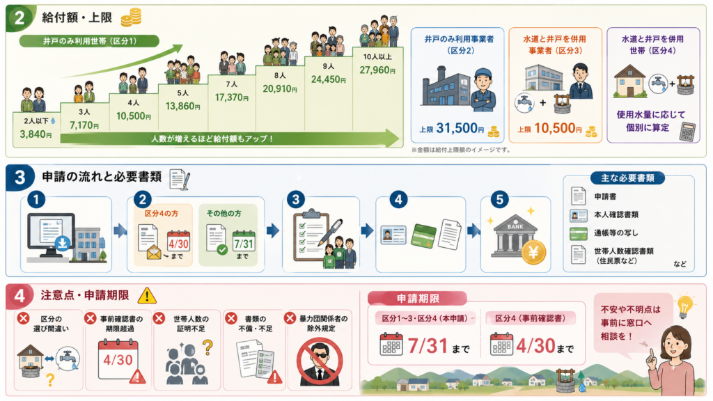 岡垣町井戸利用者支援給付金2026|対象・給付額・申請期限の解説図解3