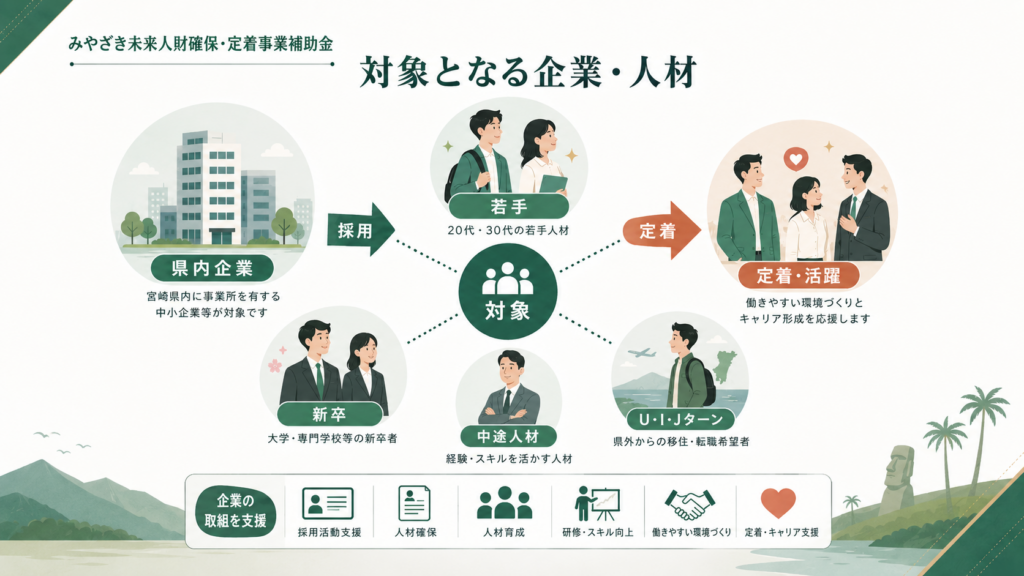 みやざき未来人財確保・定着事業補助金最大100万円・申請方法の解説図解2