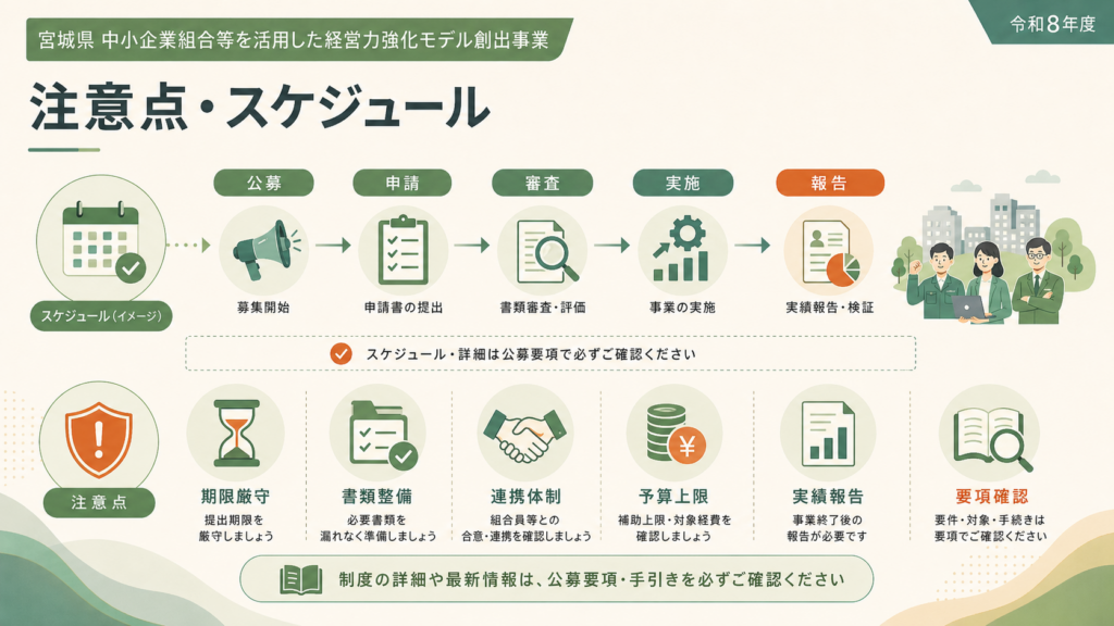 宮城県 中小企業組合等を活用した経営力強化モデル創出事業最大300万円・申請方法の解説図解2