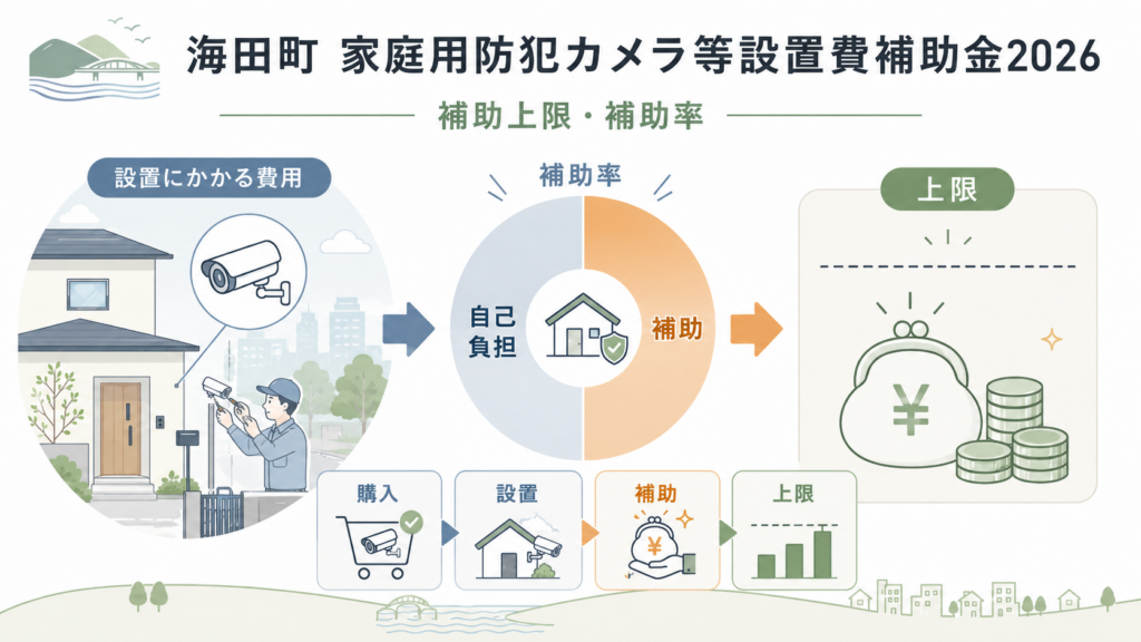 海田町 家庭用防犯カメラ等設置費補助金2026｜上限と申請方法の解説図解3