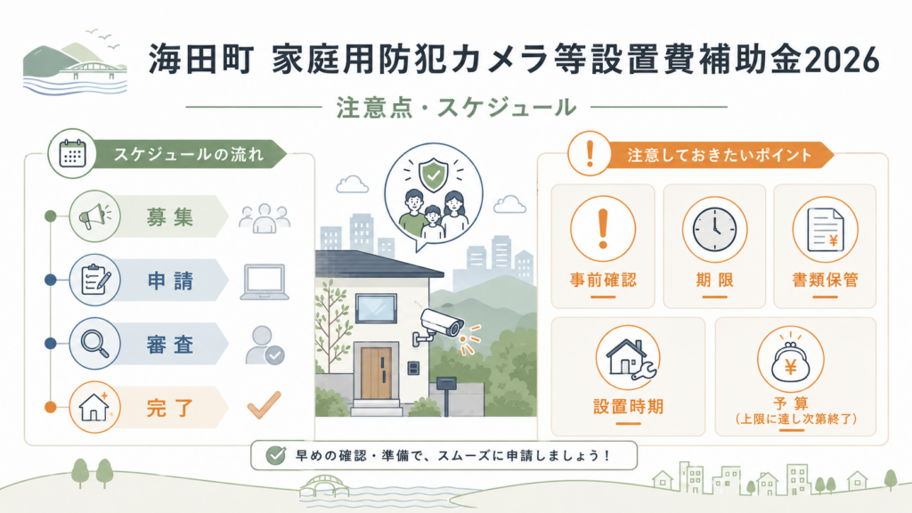 海田町 家庭用防犯カメラ等設置費補助金2026｜上限と申請方法の解説図解5