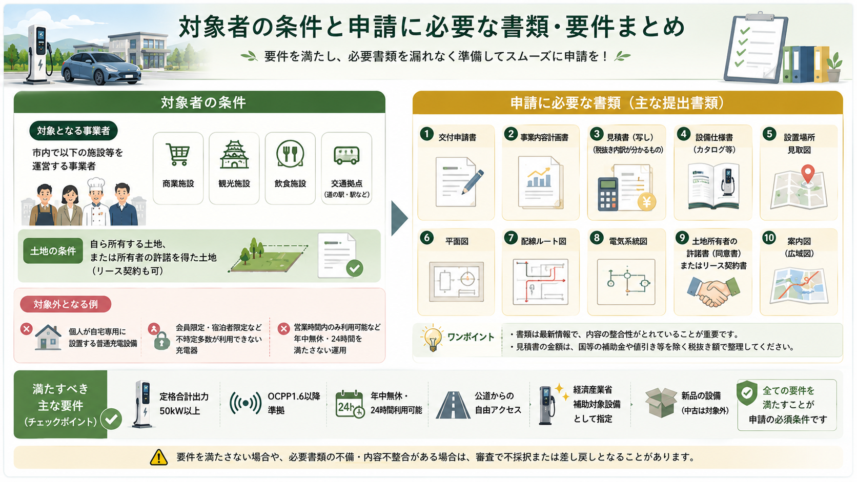丹波篠山市 公共用充電インフラ整備補助金最大100万円の解説図解3