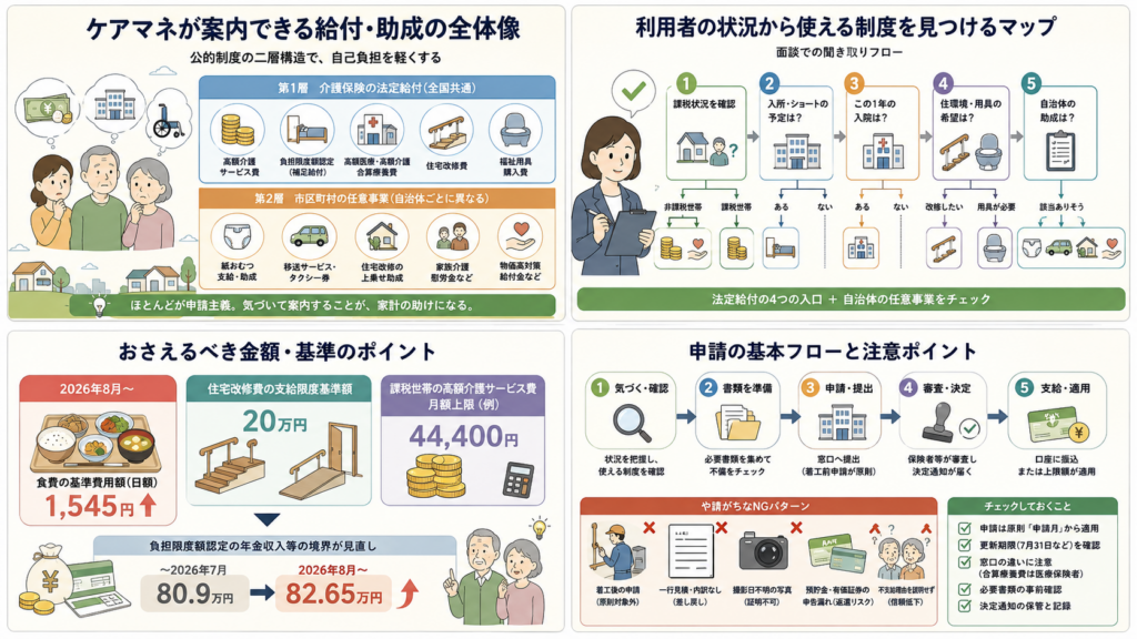 ケアマネが利用者に案内できる給付金・助成金一覧の解説図解2