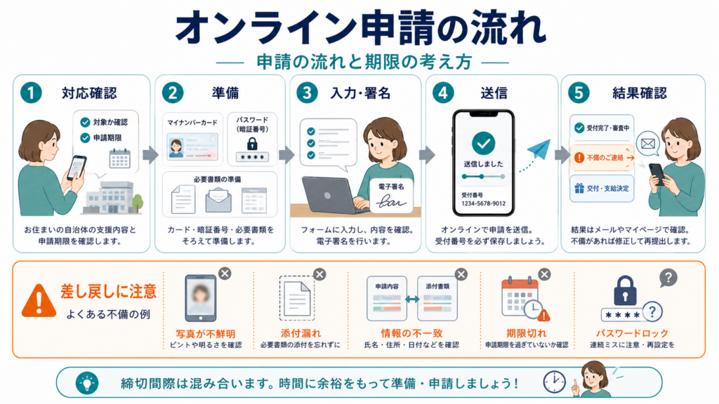 マイナポータルで給付金をオンライン申請|ぴったりサービス2026の解説図解5