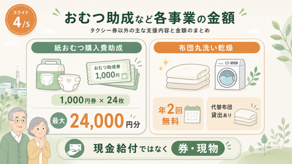 つくば市高齢者タクシー券・おむつ助成の解説図解4