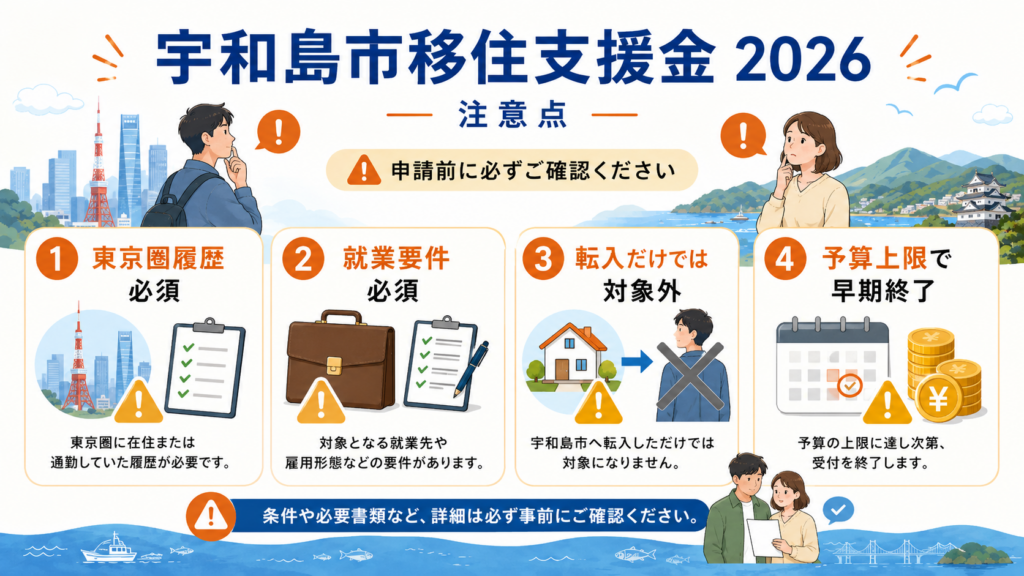 宇和島市移住支援金2026|単身60万・世帯100万円と申請の解説図解3