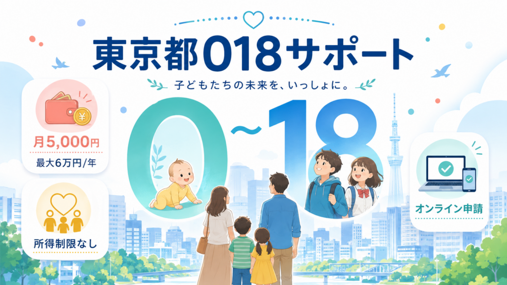 東京都018サポート【令和8年度】月5千円の申請方法・支給日 ????1