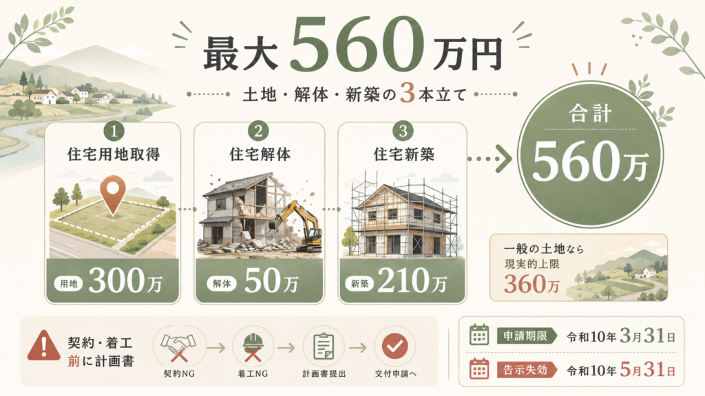図解：佐久穂町の住宅助成金は結局いくらもらえる？