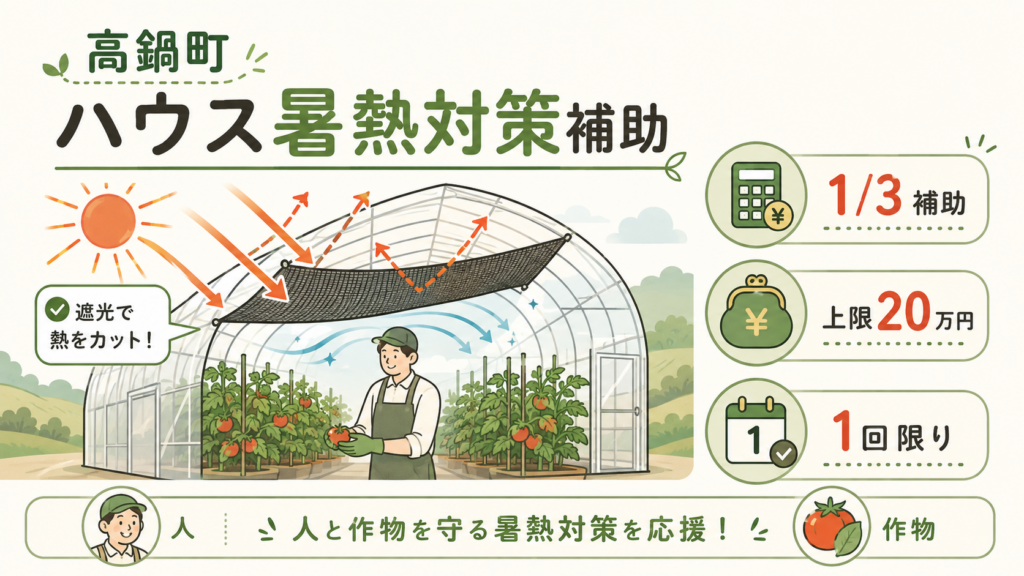 図解:高鍋町の暑熱対策補助金は、いくらもらえる?