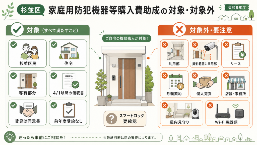 図解：自分は令和8年度の杉並区の補助対象になる？