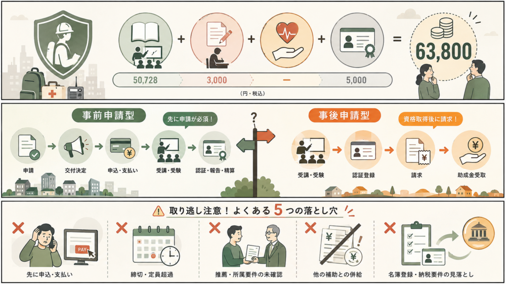 図解:先に申請か、後から請求か——順番はどこで分かれる?