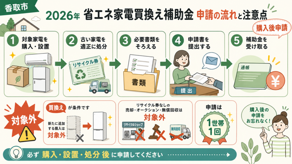 申請は「購入後」でOK 手続きの流れと注意点を整理した図解