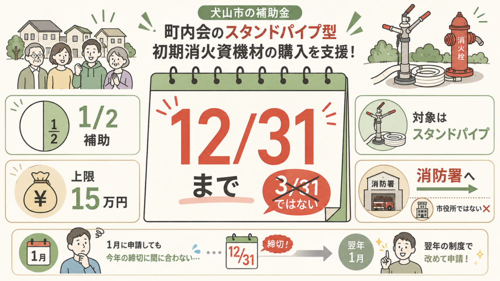 申請期限は12月31日?3月31日ではないのかを整理した図解