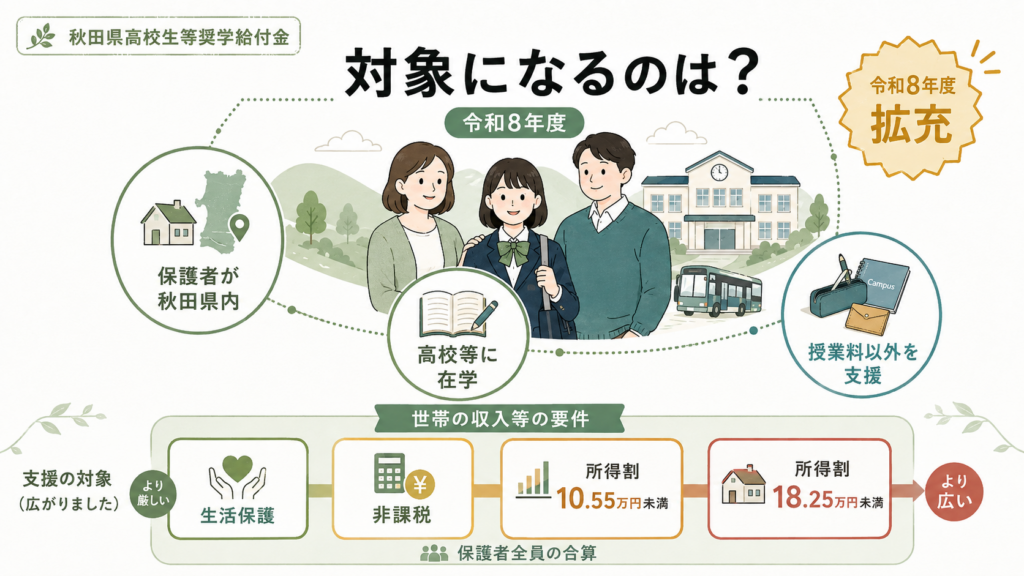 支給額はいくら？世帯区分を完全網羅（国公立）を整理した図解