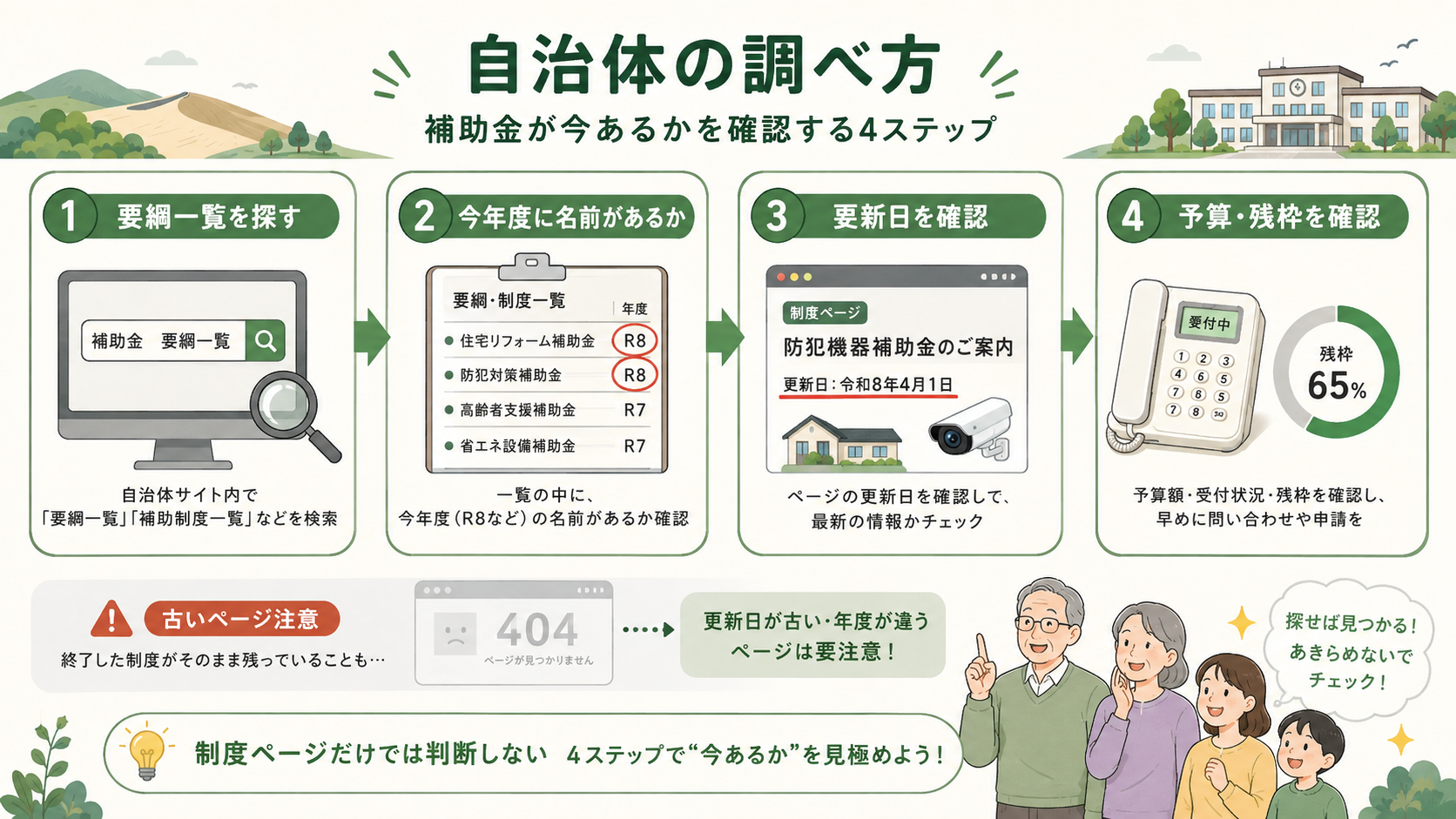 図解:鳥取市の補助を受けられる条件は、どう定められていた?