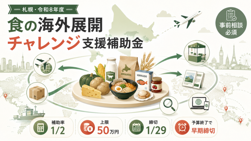 図解:令和8年度の食の海外展開チャレンジ支援補助金は結局いくらもらえる?