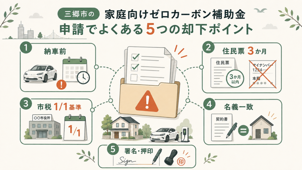 図解:交付申請でそろえる8点の書類は、どこでつまずくのか?
