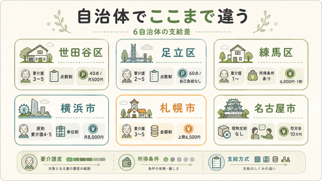 紙おむつ代を軽くする「3つの入口」を最初に切り分けるを整理した図解