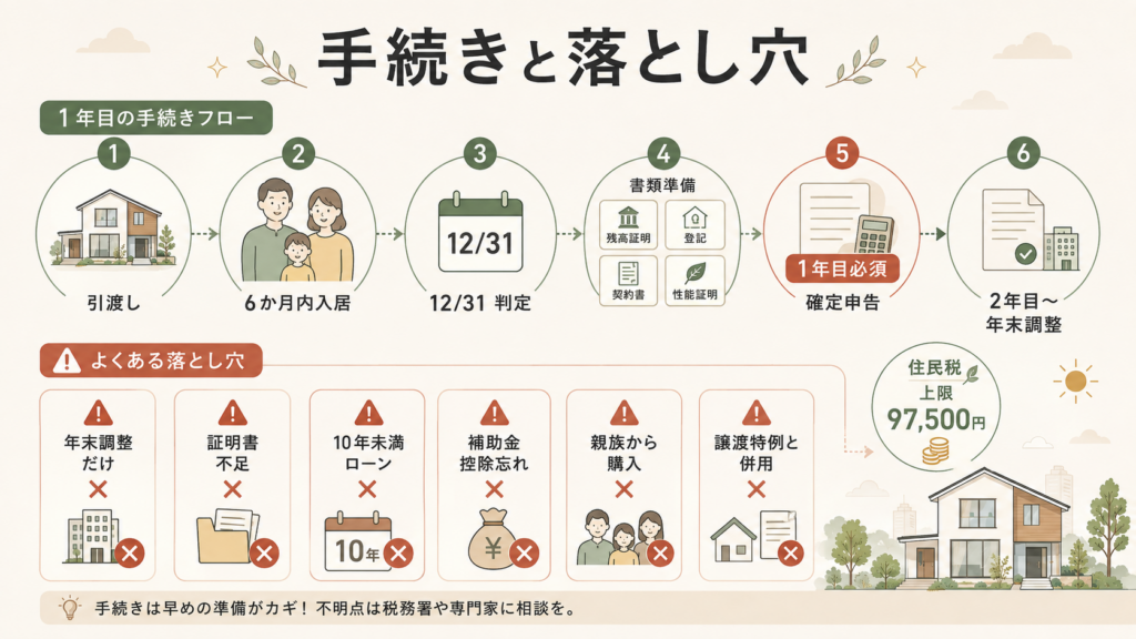 初年度と2年目以降で必要書類はこう変わるを整理した図解