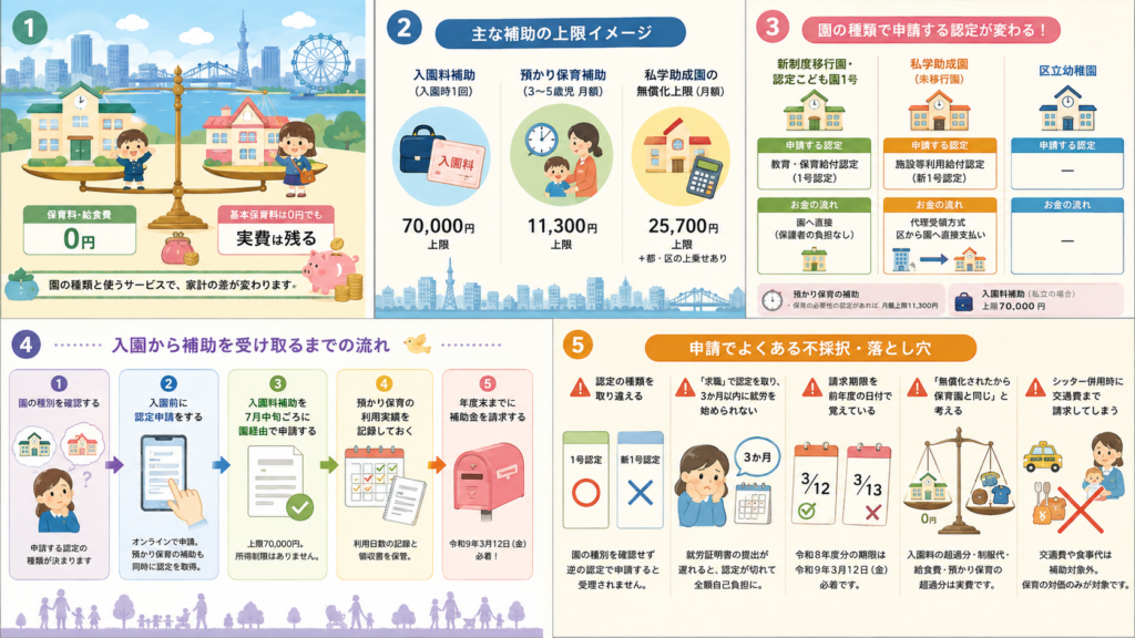 図解:江東区の幼稚園は、いくら補助される?