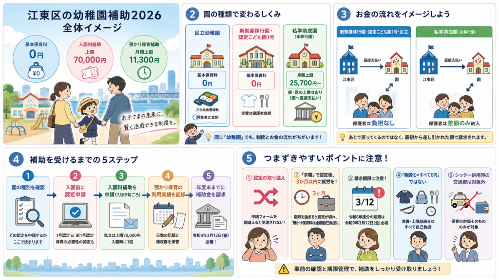 図解:新制度移行園と私学助成園、どちらの認定を出す?