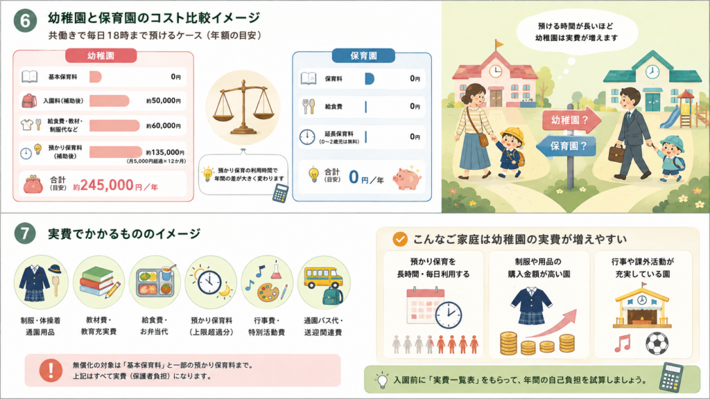 入園から補助を受け取るまでの流れを整理した図解