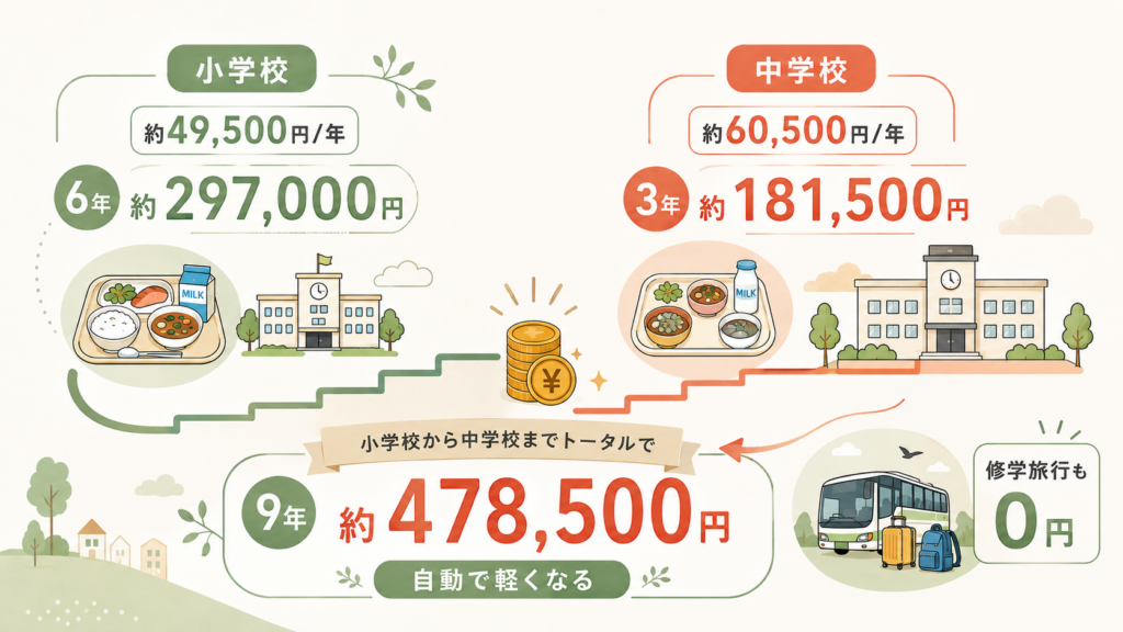 江東区の教育費支援2026の教育費支援の制度一覧を整理した図解