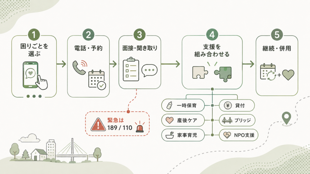 利用でよくある行き違いと落とし穴を整理した図解