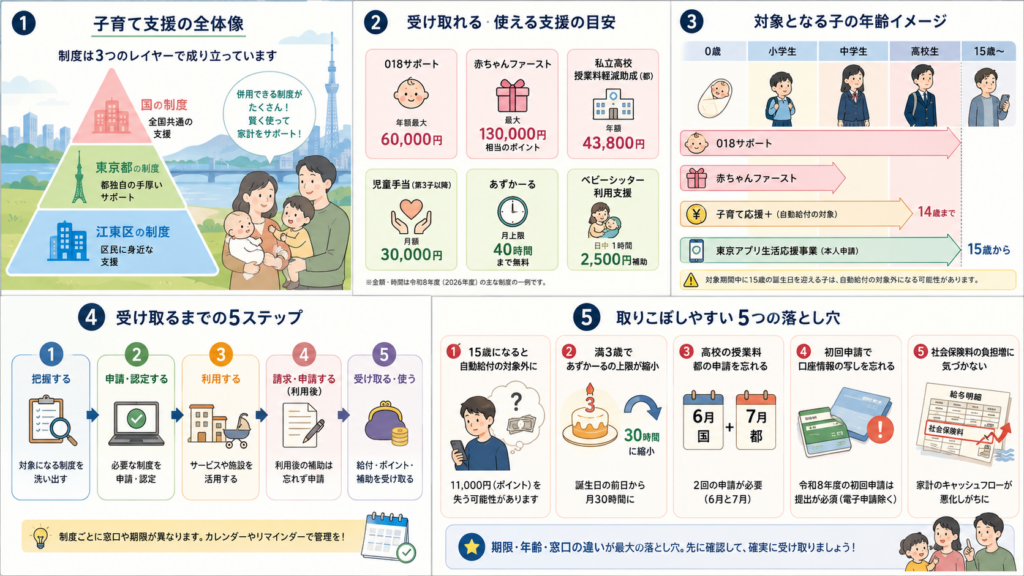 取りこぼさないための確認順序を整理した図解