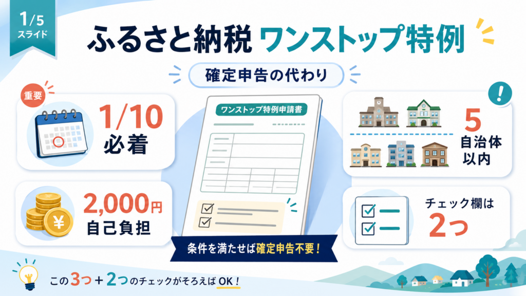 図解：ワンストップ特例申請書はどこに何を書けばいい？