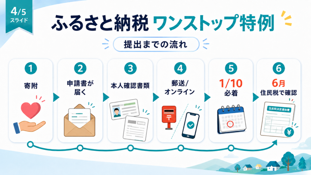 あなたはワンストップ特例を使える？チェックしてみるを整理した図解