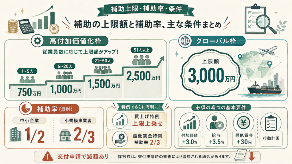 基本要件は4つ｜未達成なら返還義務が発生するを整理した図解