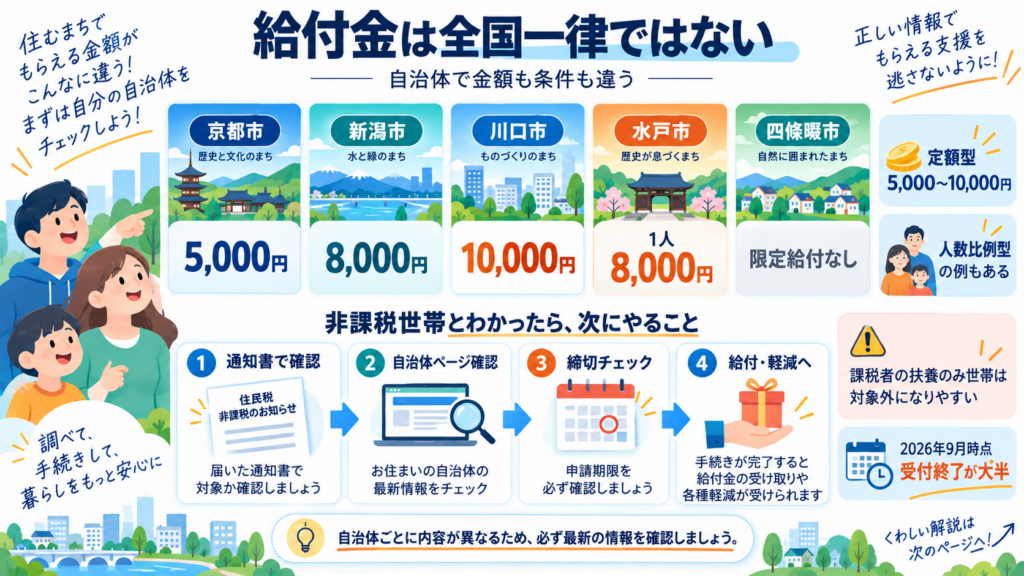 図解：令和8年度に非課税ラインが動いたのはどの世帯？