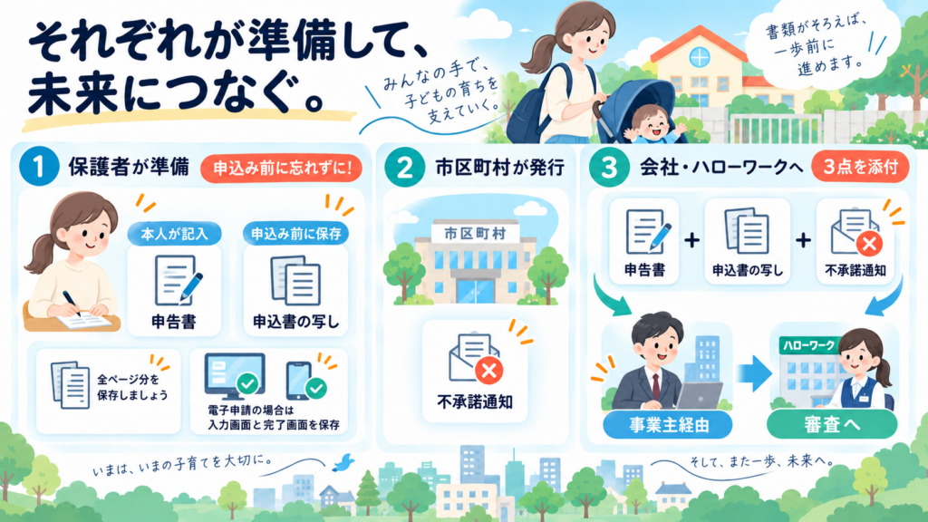 育休延長したい人の保育園申込2026の提出前セルフチェックを整理した図解
