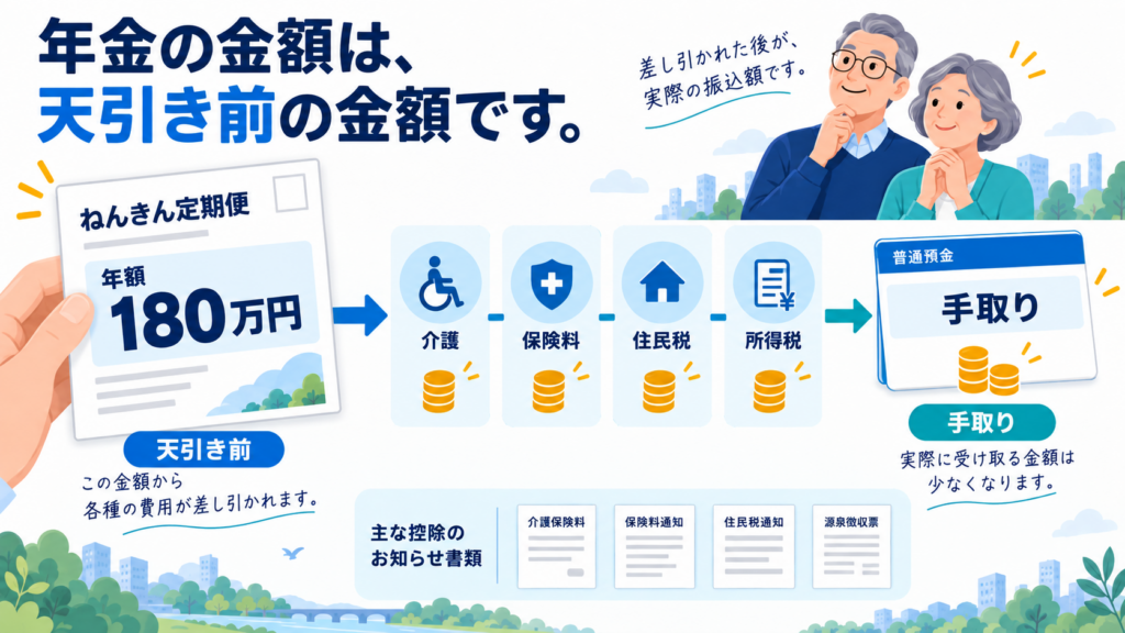 ねんきん定期便の読み取りチェックを整理した図解
