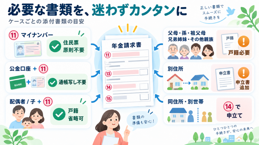 未支給年金請求書の書き方2026の手続きの流れを整理した図解