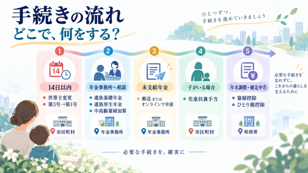 図解：児童扶養手当と遺族年金は両方もらえる?