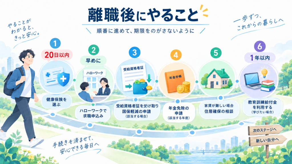 図解：教育訓練給付金は退職後いつまで使える？