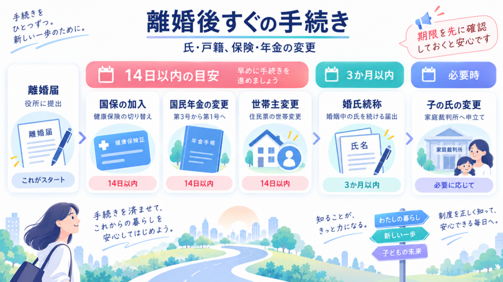 児童扶養手当の受給で離婚(生別)特有の注意点を整理した図解